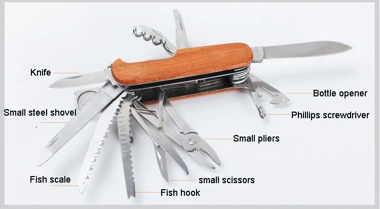 Швейцарский нож с деревянной ручкой, походный Армейский Складной нож для выживания, портативные походные многофункциональные охотничьи ножи карманного размера