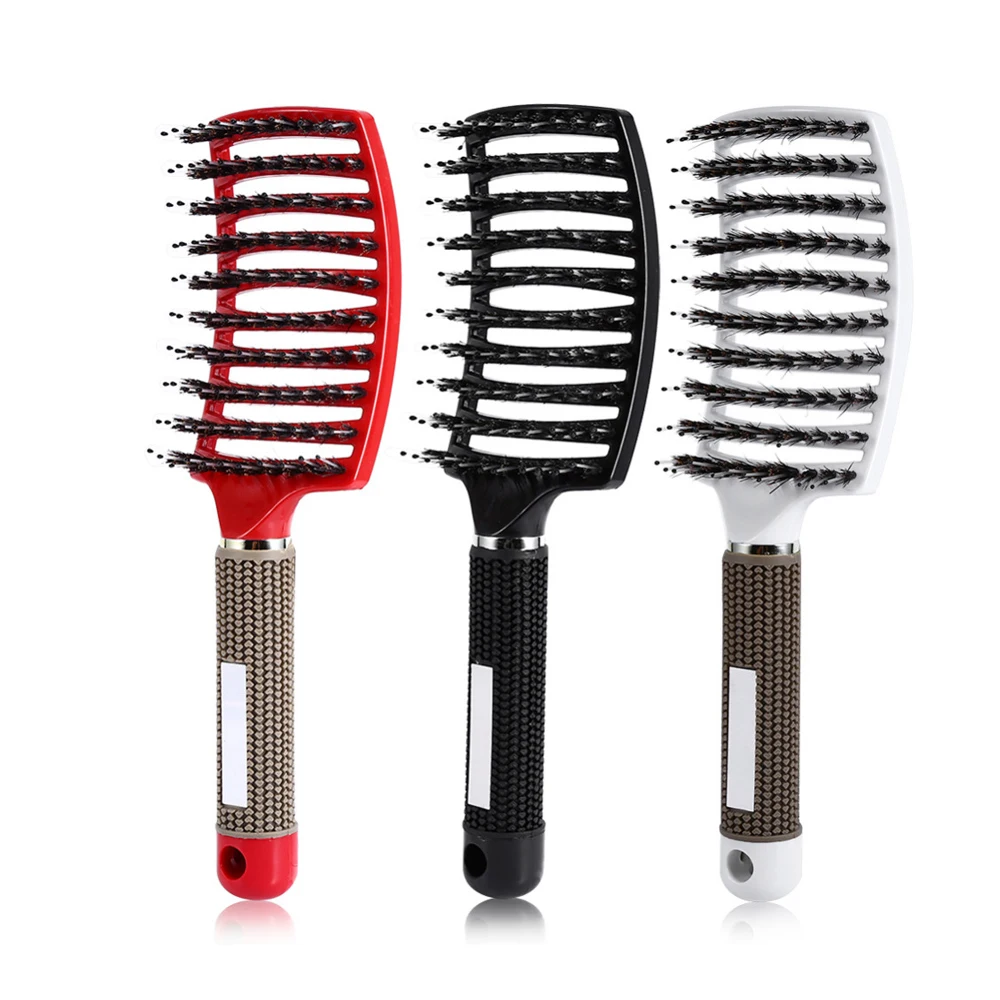 Professional Salon Hair Brush Hair Scalp Massage Comb Detangle Paddle