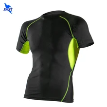 Горячая Рашгард Для мужчин обтягивающие колготки для фитнеса рубашка Для Бега Спортзала блузка Йога спортивные костюмы для футбола на бретелях Для мужчин, футболки с принтом