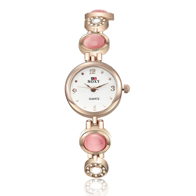 2016 new arrival zircon crystal bracelet watch bracelet watch fashion diamond case wild ladies watch