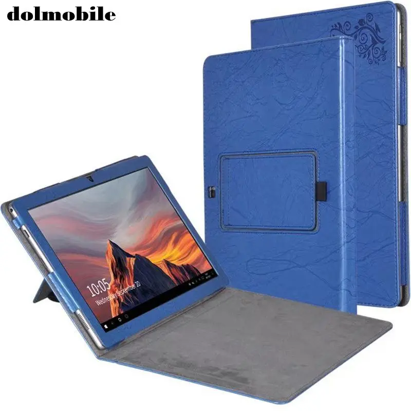 

dolmobile Print Flower PU Leather Case Cover with Stand for Cube KNOTE 11.6 inch Tablet + Stylus Pen