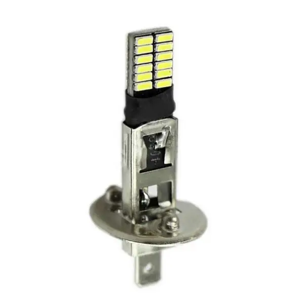 6500K H1 55W LED 24-SMD Projector Fog Driving DRL Light Bulbs White Amazing Super Bright Lighting Output