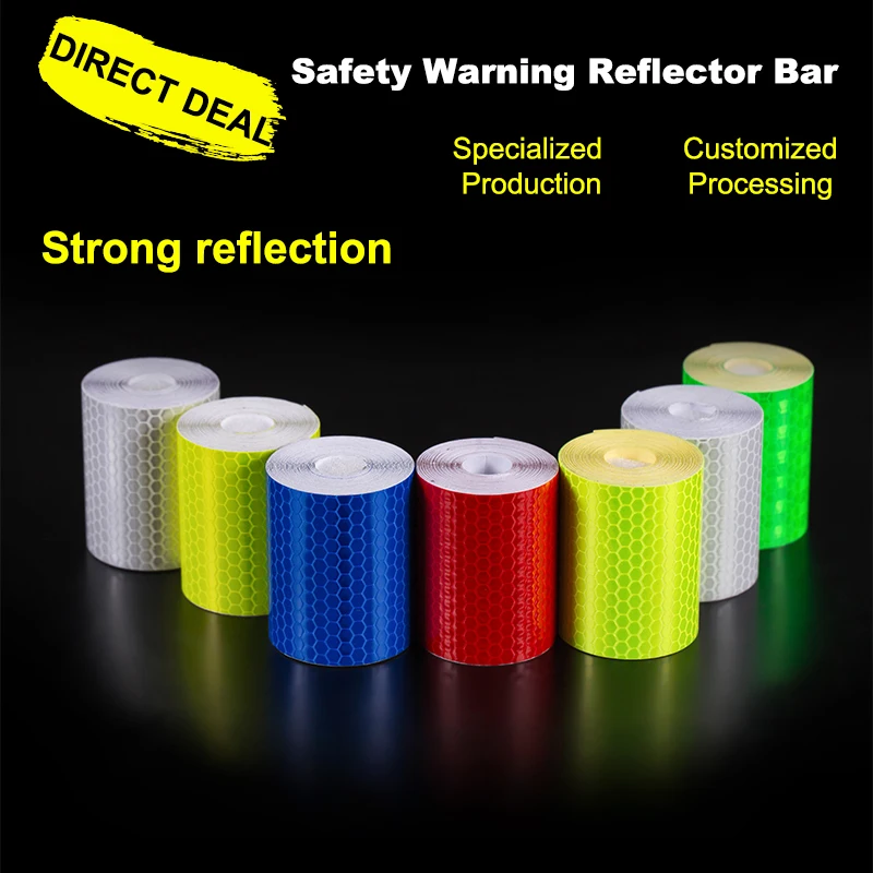 

Hot sale Carlas automobile car safety mark stickers light reflective tape strip warning reflector vehicle motor film 5cm x 3m