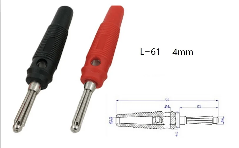 5 пар/10 шт. 4 мм 32A паяный боковой Штабелируемый Разъем типа \"банан ...