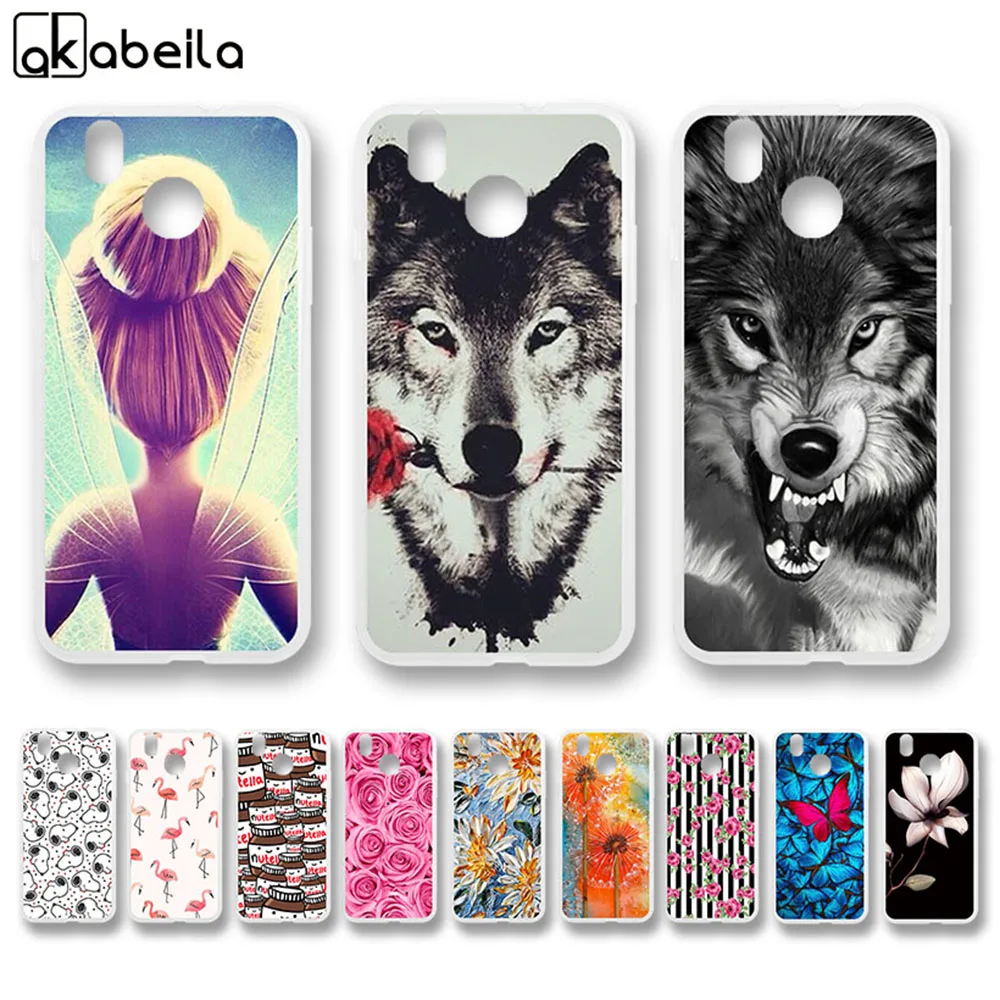 

AKABEILA Soft TPU Fitted Cases For Oukitel U7 Plus Case 5.5 inch Nutella Flamingo Tetris Painted Shell Bag Back Cover