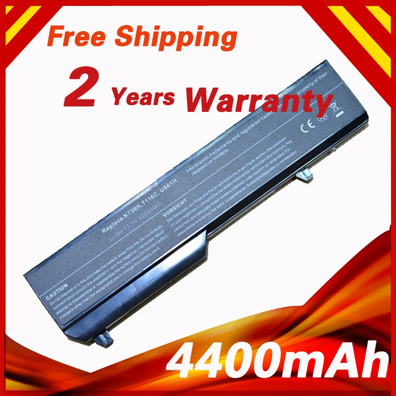 Аккумулятор для ноутбука Dell Vostro 1310 1320 1510 1511 1520 2510 0K738H 0N241H 0N950C 0T112C 0T114C 0T116C 312 0724 0859
