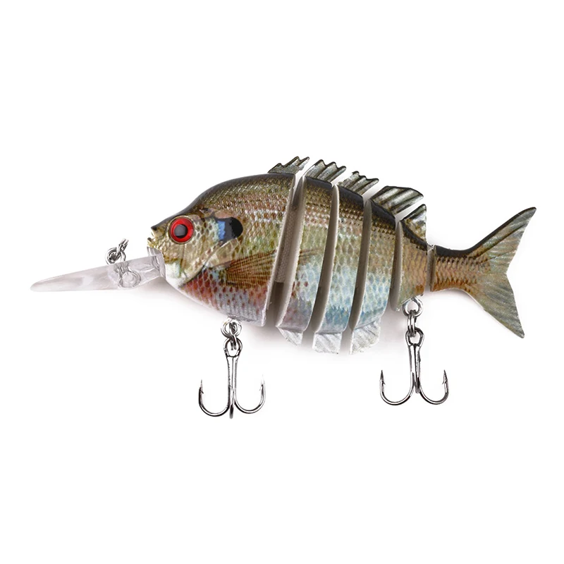 

Fish lure 10cm / 12.7G lifelike 6 segments articulated fishing sections hard fishing lure