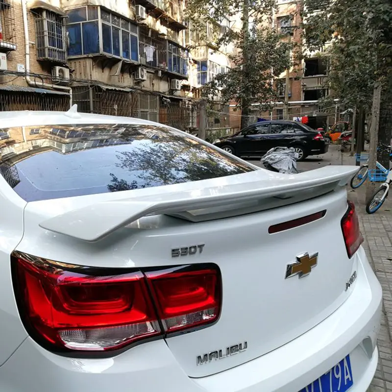 For Chevrolet Malibu 2009- Rear Spoiler High Quality ABS Plastic Primer Color Car Tail Wing Decoration Trunk Spoiler