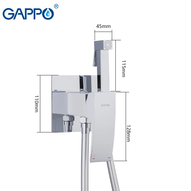 Смеситель для биде GAPPO, латунный Смеситель для туалета с хромированным покрытием, смеситель для биде, ванной, туалета, биде, смеситель для душа, спрей для ванны и душа