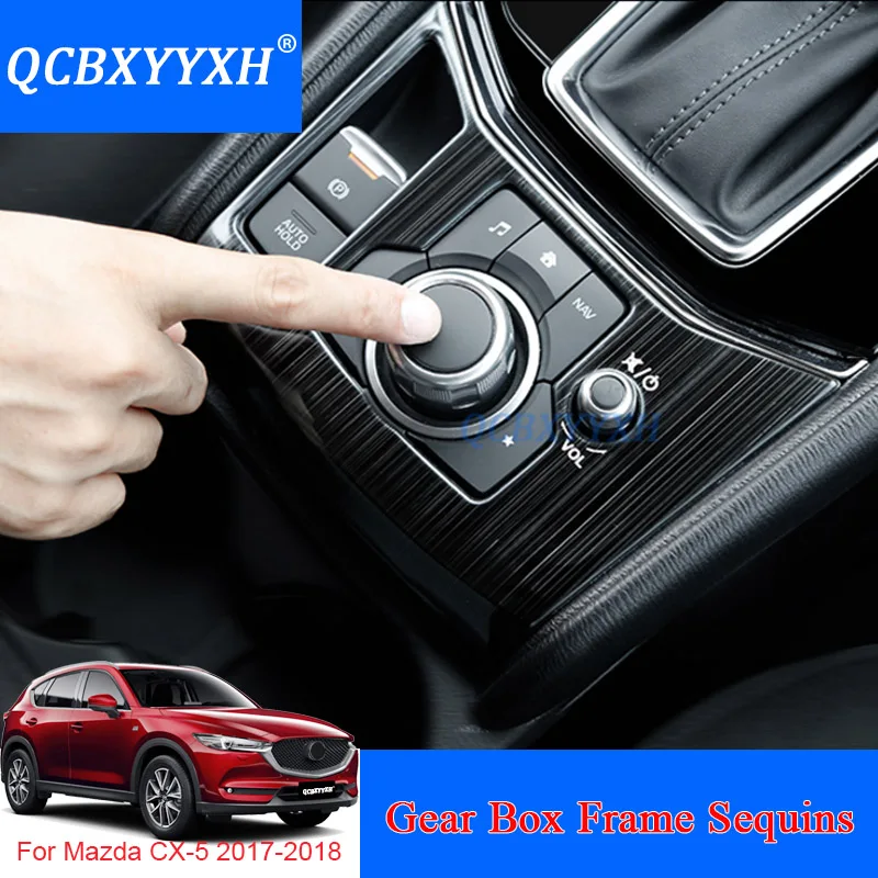 Qcbxyyxh стайлинга автомобилей для Mazda CX-5 интерьер Нержавеющая сталь Шестерни Box обладатель Кубка Защитная крышка внутренних аксессуаров