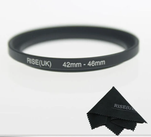 

42mm-46mm 42-46 mm 42 to 46mm Step Up Filter Ring Stepping Adapter Adaptor Black