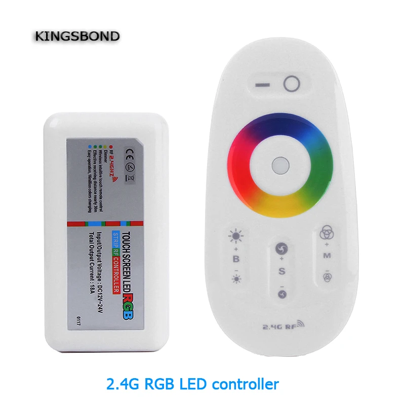 2,4G светодиодный RGB пульт дистанционного управления DC12-24V для RGB Светодиодная лента точечная лампа