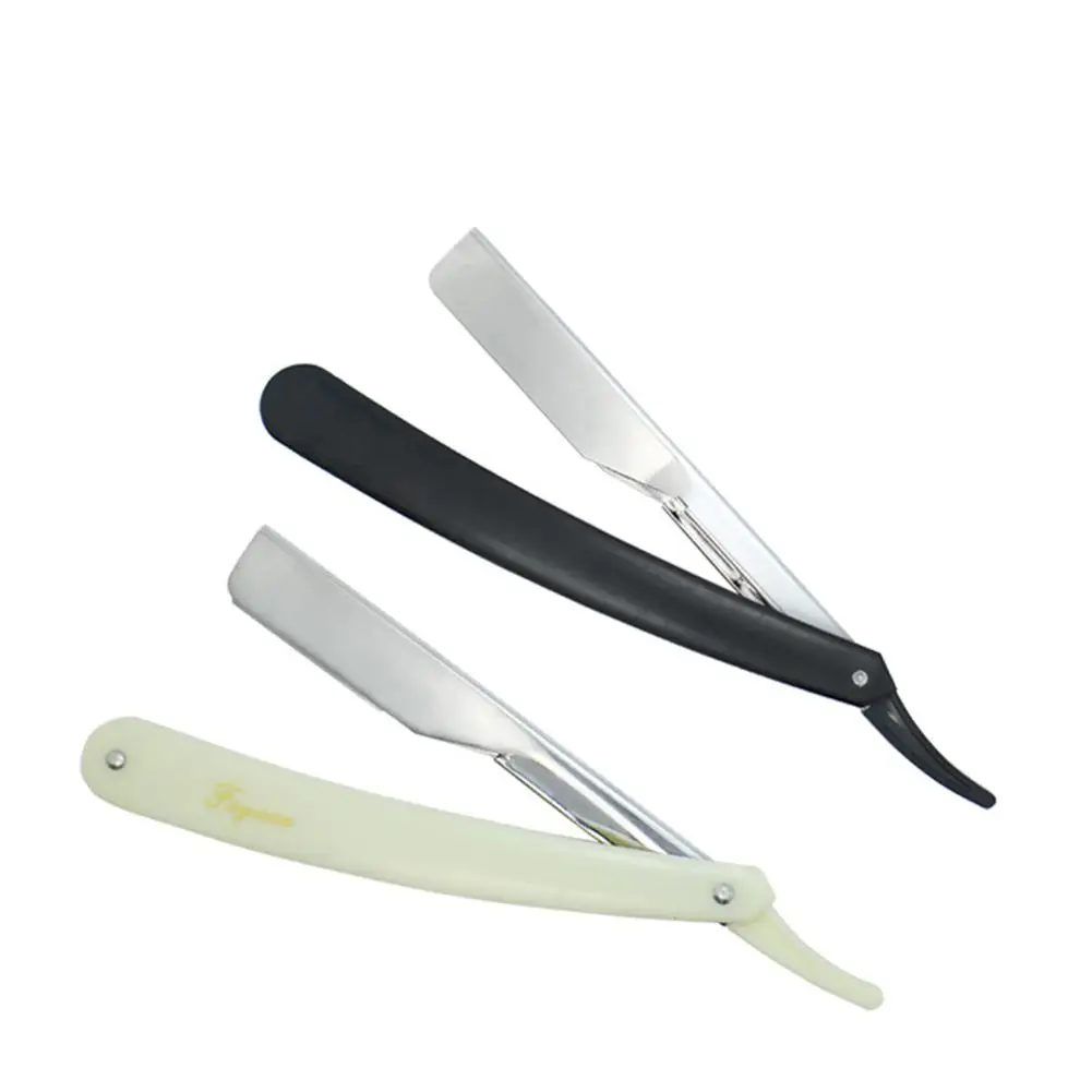 Ручные Ножницы для волос, профессиональная бритва с прямым краем из нержавеющей стали, острый Держатель ножей для парикмахерской, бритье бороды и бровей