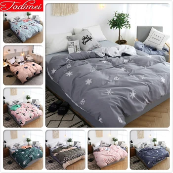 

1 Piece Duvet Cover High Quality Soft Cotton Quilt Comforter Case bedding bag single twin full queen king size bedspread 180x220