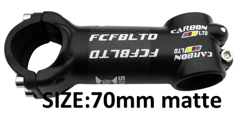 70mm matte stem УГЛЕРОДНЫЙ руль для горного велосипеда, набор для горного велосипеда, руль и Углеродные велосипедные части, набор деталей для велосипеда - Цвет: 70mm matte stem