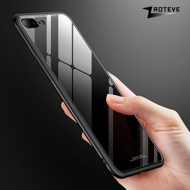 Для iPhone 6 6S Plus чехол ZROTEVE Роскошный для Apple 7 TPU Edge закаленное стекло 8 Plus|cover for iphone|cover