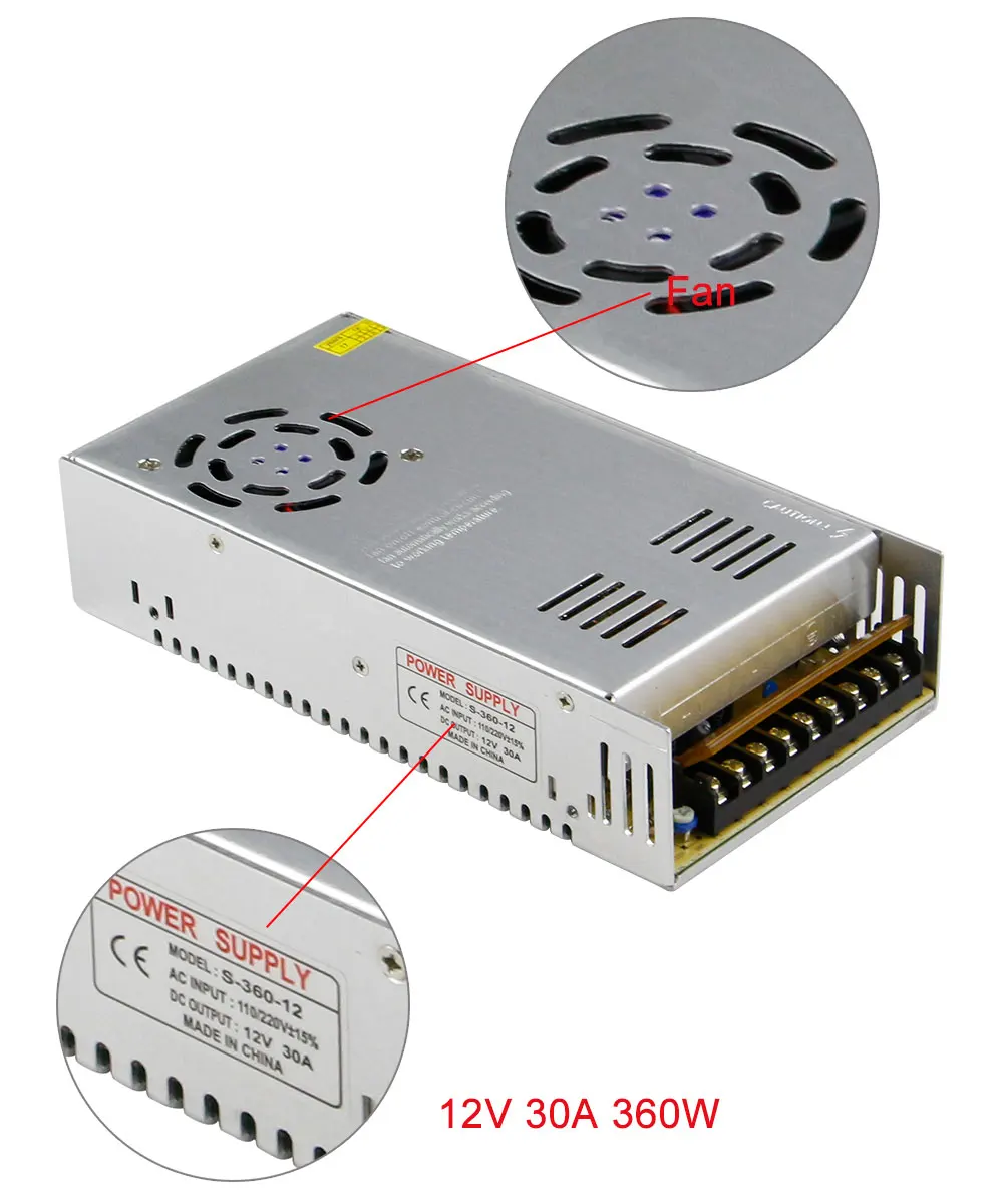 [DBF] Светодиодный источник питания 3A 5A 6A 10A 15A 20A светодиодный драйвер адаптер питания переключение 110 В 220 В на 12 В трансформатор для светодиодной ленты