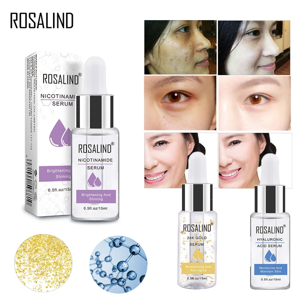 

24K Gold Nicotinamide Hyaluronic Acid Serum 15ml Firming Face Anti-aging Lift Essence Moisturizing Anti Wrinkle Beauty Skin Care