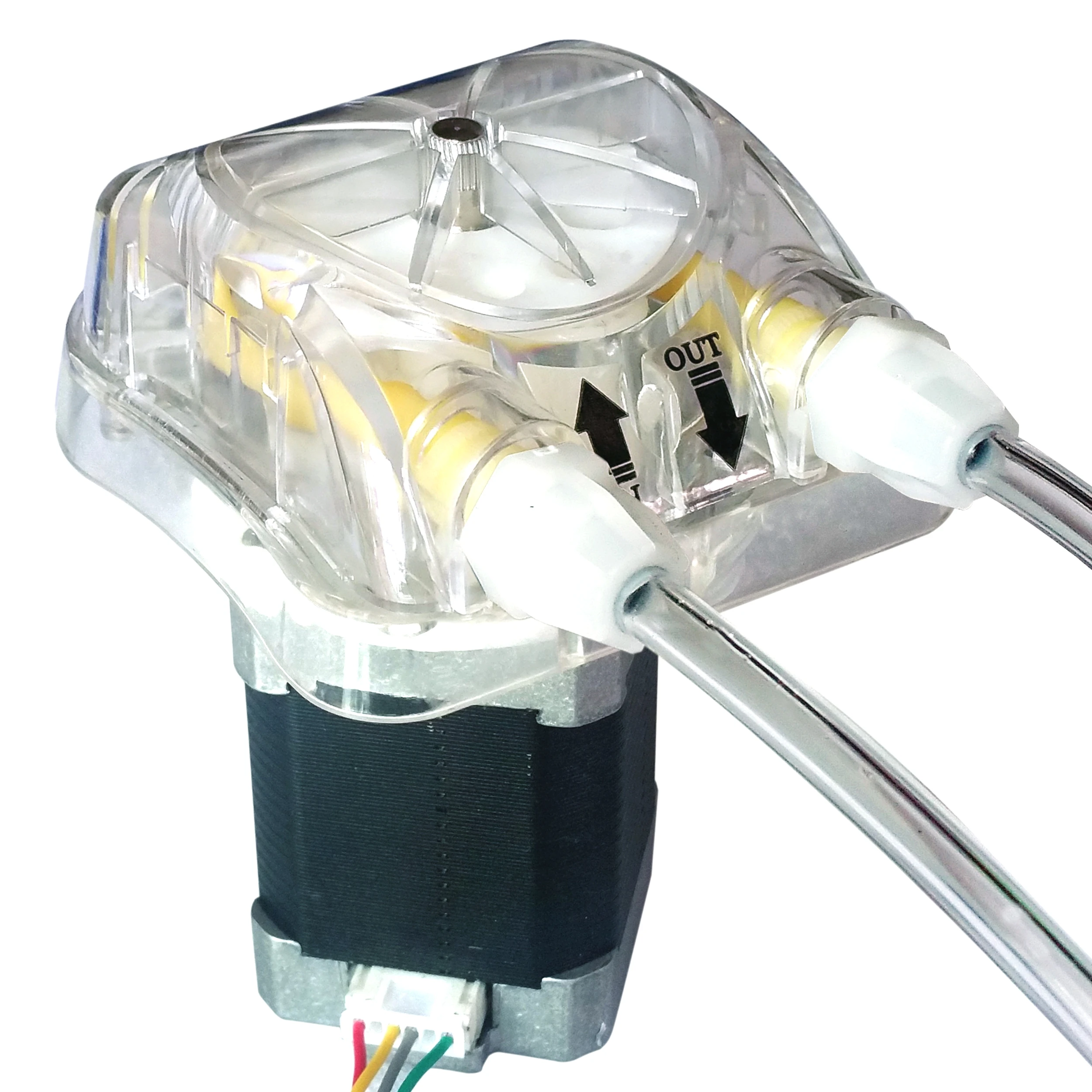 40ml/min, 4 Rollers, 24V Honlite Stepping Peristaltic Pump with