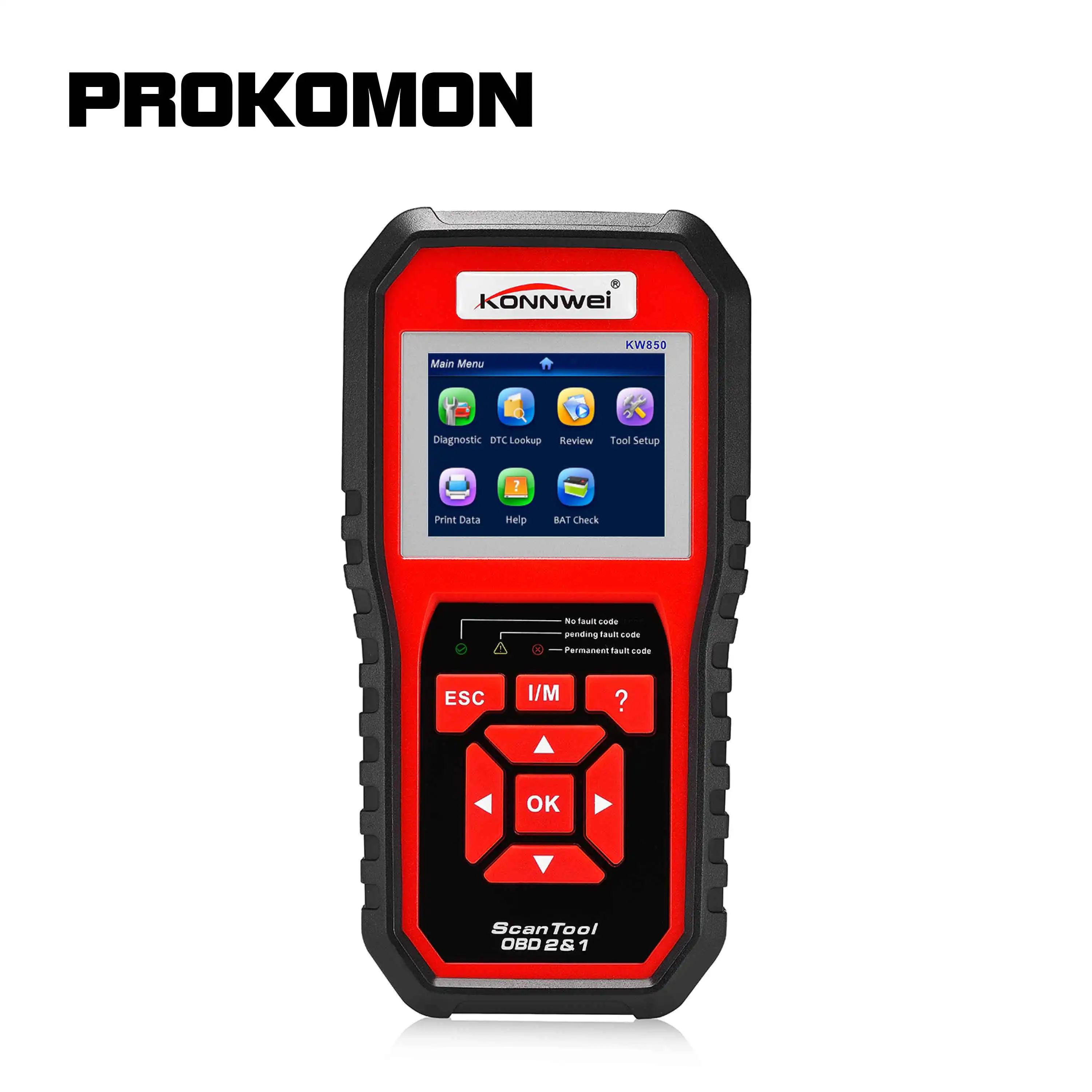 

KW850 OBD2 Scanner EODB CAN Auto Scanner One Click Update Car Diagnostic Scan Tool Battery Tester