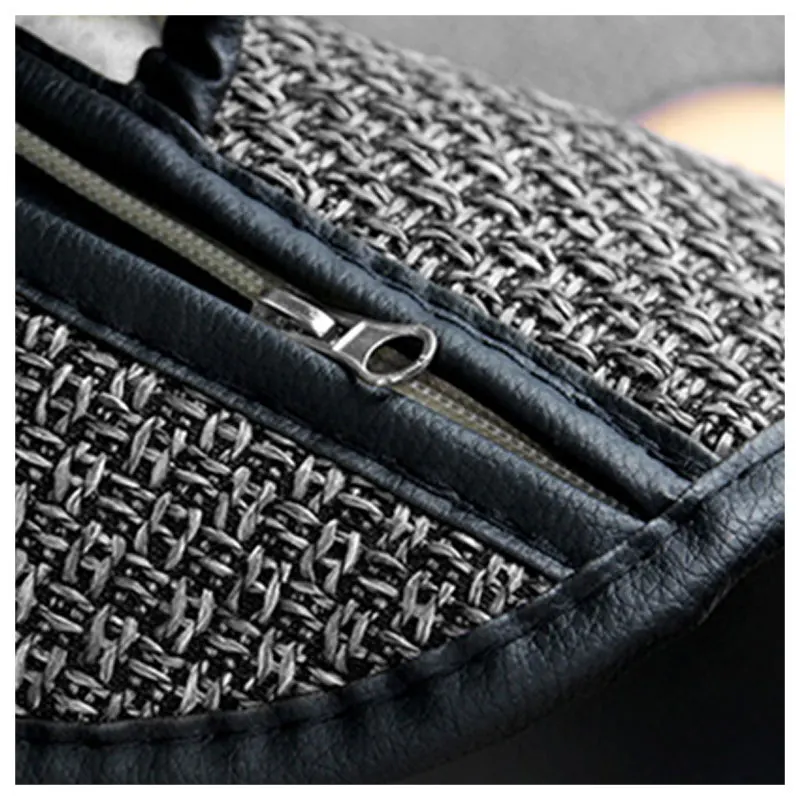 Linen Car Seat Cover Breathable Protector Pad for Universal Auto