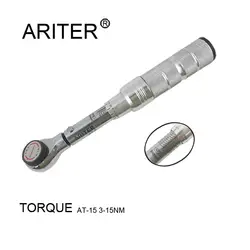 ARITER мини-Трещотка головка 1/4 "Крутящий момент гаечный ключ 3-15N.m 5-25N.m двухсторонний точный гаечный ключ ручные инструменты ремонт ключей для