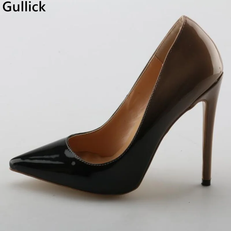 black slip heels