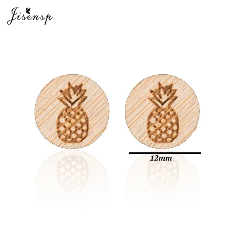 Pineapple Wooden Earrings - 