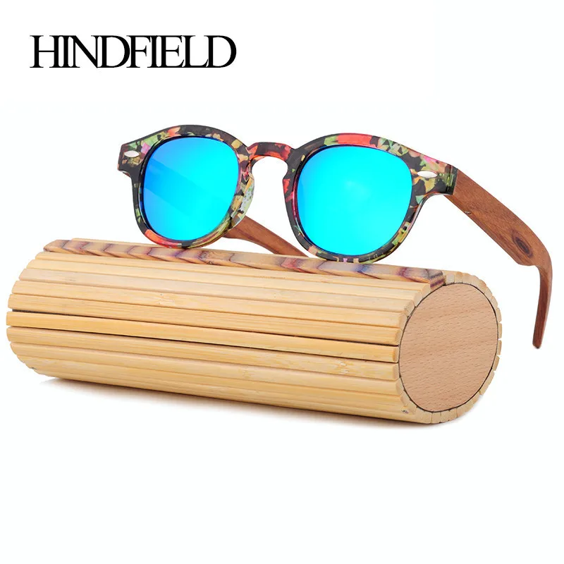 

2017 Handmade Original Round Bamboo Sunglasses Women Brand Designer Polarized Wood Sunglasses Men oculos de sol feminino LS5002