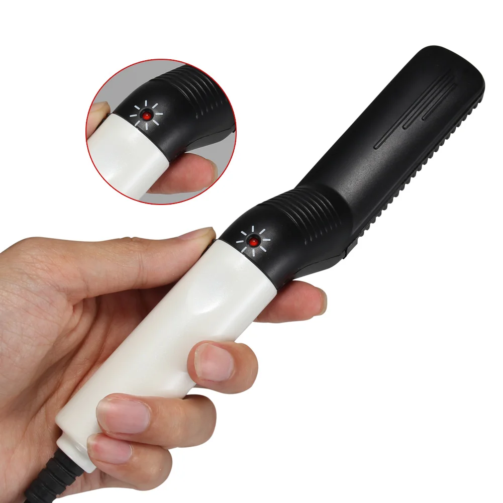 

Hot Sale Men Quick Beard Straightener Hair Comb Multifunctional Hair Curler Show Cap Tool JLRS 2019
