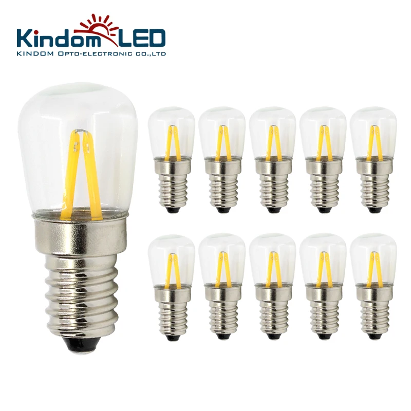 KINDOMLED 10Pcs led bulb E14 Sewing Machine bulb 1.5W AC110V 230V Retro