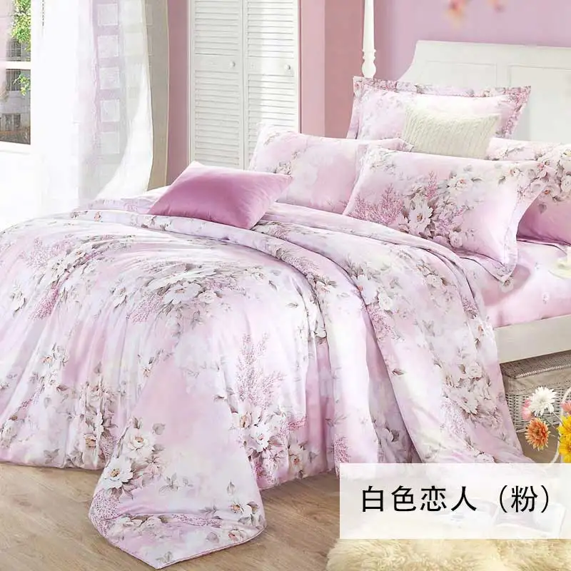 Nuevo 100% de doble cara tencel seda funda nórdica, 3d juegos de cama, housse de couette juegos de sabanas cama, juegos de cama de algodón Nuevo 100% de doble cara tencel seda funda nórdica, 3d juegos de cama, housse de couette juegos de sabanas cama, juegos de cama de algodón