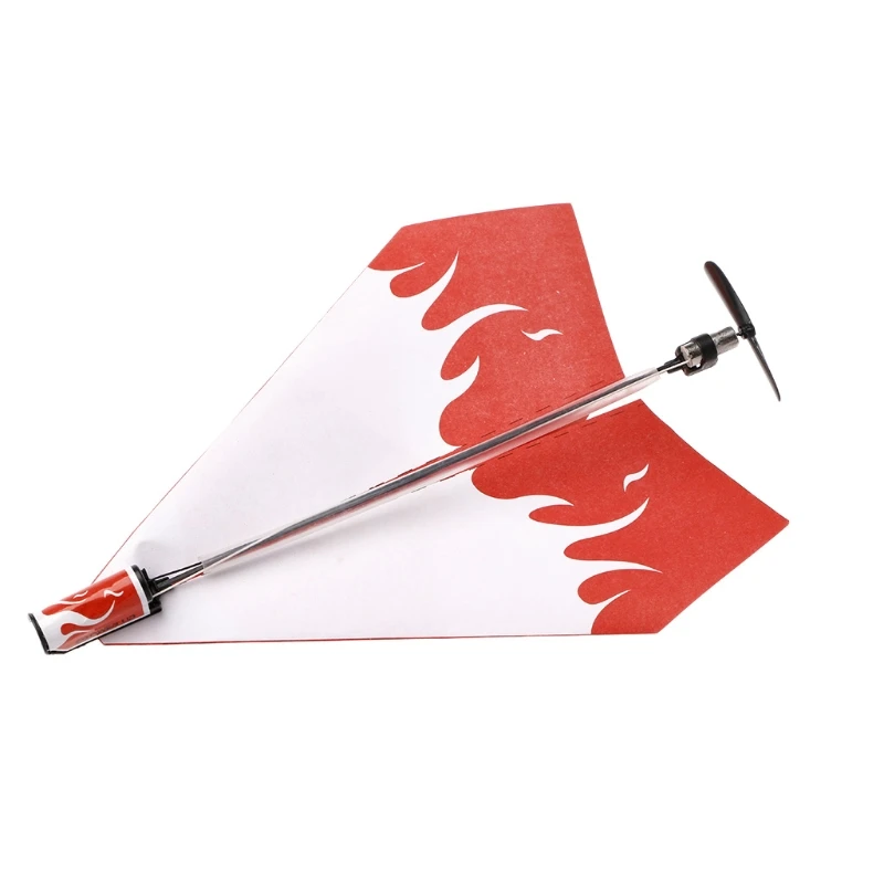 

1 Set Electric Motor Paper Airplane Model DIY Power Up Flying Plane Kids Toys 328 Promotion %312