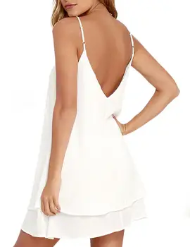 

Women Sexy Sleeveless Backless Halter Dress Elegant Solid Color Dress Leisure Summer Dress