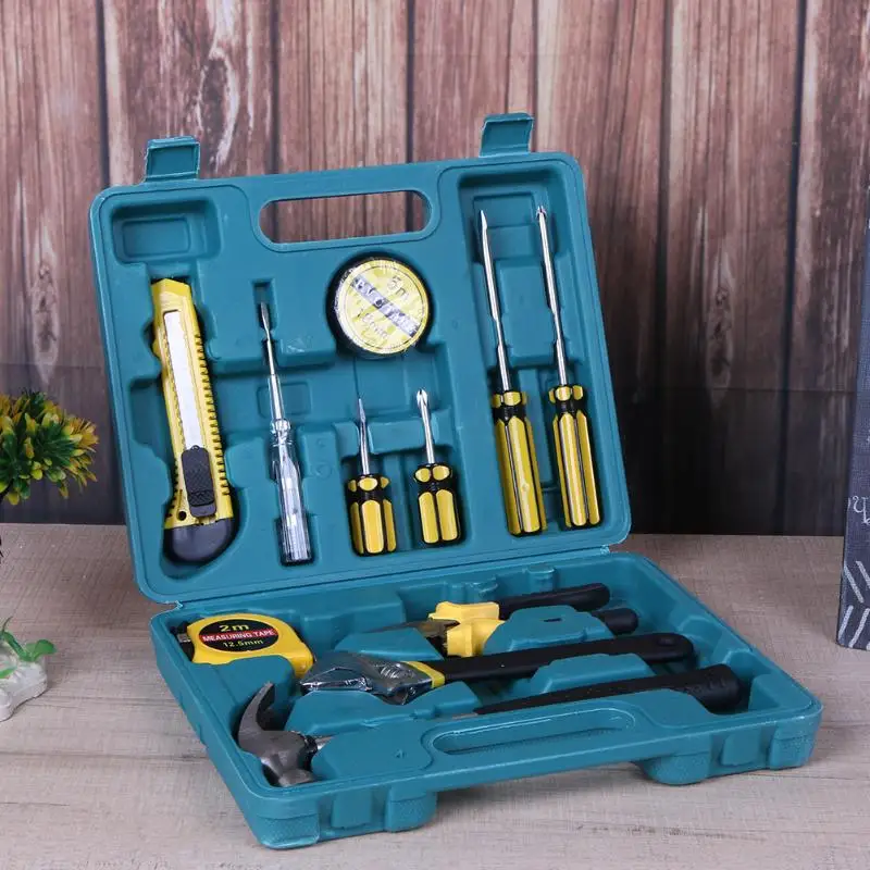 

12pcs Automobile Motorcycle Car Repair Tool Box Precision Ratchet Wrench Set Sleeve Universal Joint Hardware Tool Kit For Car