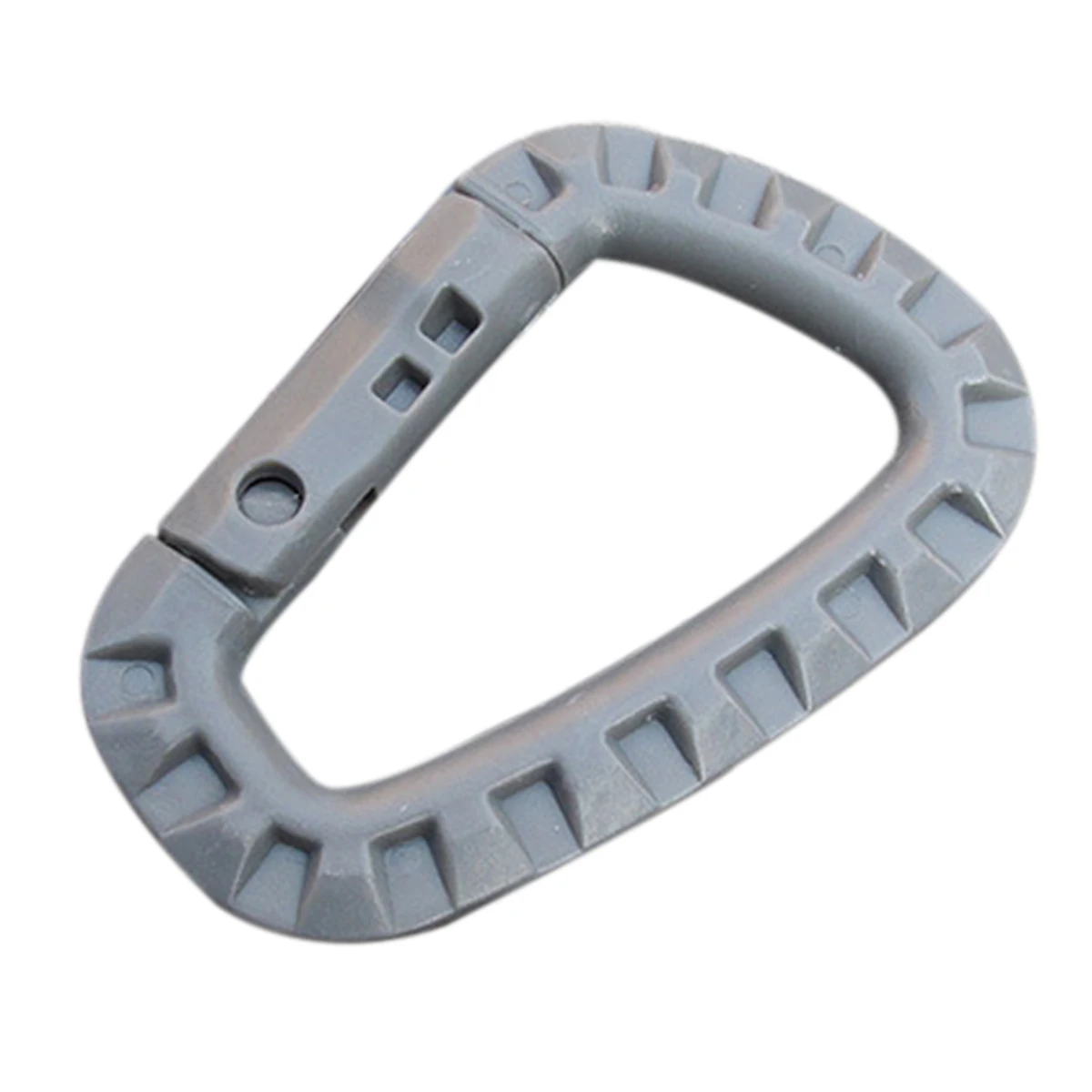 New 5 Pcs/ Lot Outdoor Camping Hiking Plastic D-Ring Carabiner Key Chain Clip Hook Buckle Travel Kits Random Color
