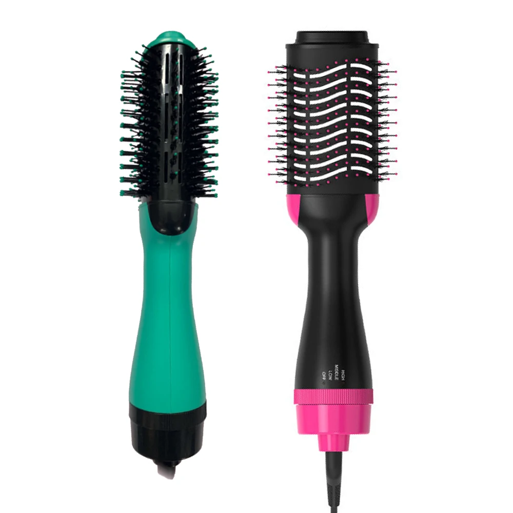 

2 In 1 Multifunctional Hair Dryer Brush Volumizer Electric Roller Rotate Styler Comb Professional Hair Straightener Curler Brush