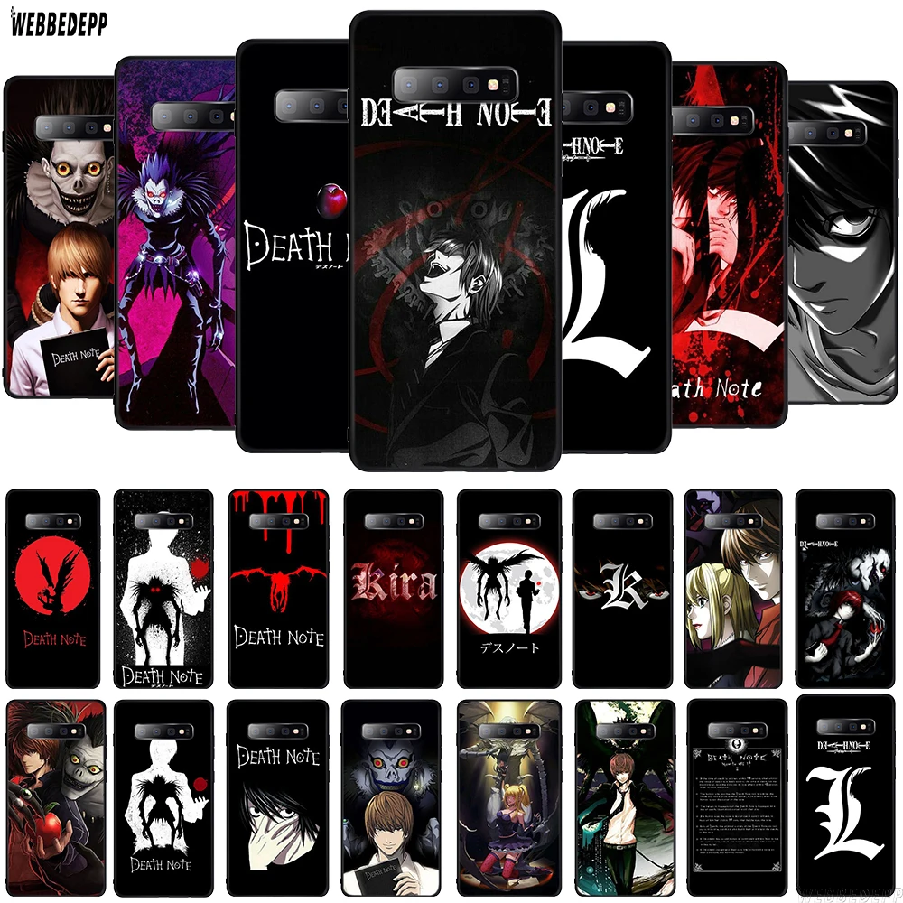 

WEBBEDEPP Death Note Ryuk kira TPU Cover for Samsung Galaxy A10 A30 A40 A50 A70 A6 A8 A9 J6 2018 Note 8 9 Soft Case