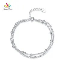 Павлин Звезда серебро 925 пробы браслет болтающийся мяч платье подружки невесты подарок для свадьбы дня рождения CFB8022