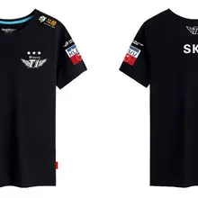 Пустая футболка faker bang SKT T1, футболка LCK Team Jersey SKTT1, Мужская футболка Faker Peanut Bang Wolf SKT1, игровая футболка