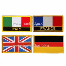 Пользовательские вышитые Нашивки индивидуальные Вышивка эмблемы в любой стране флаг патч