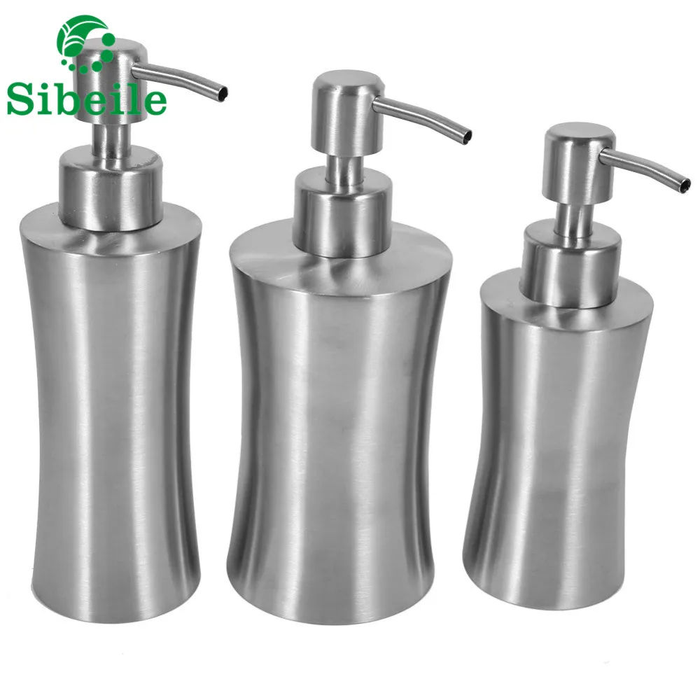 SBLE Shower Pump Lotion Dispenser Liquid Bottle 400ml/250ml/220ml Stainless Steel Sanitizer SBLE Shower Pump Lotion Dispenser Liquid Bottle 400ml/250ml/220ml Stainless Steel Sanitizer