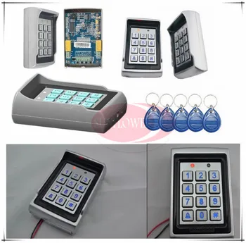 

Quality Metal Alarm function Entrance guard RFID Reader Access Control Keypad, Support Card, Password, Card + Password unlocking