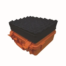 Оранжевый цвет прочный ABS пластиковый ящик для инструментов с полной пеной внутри