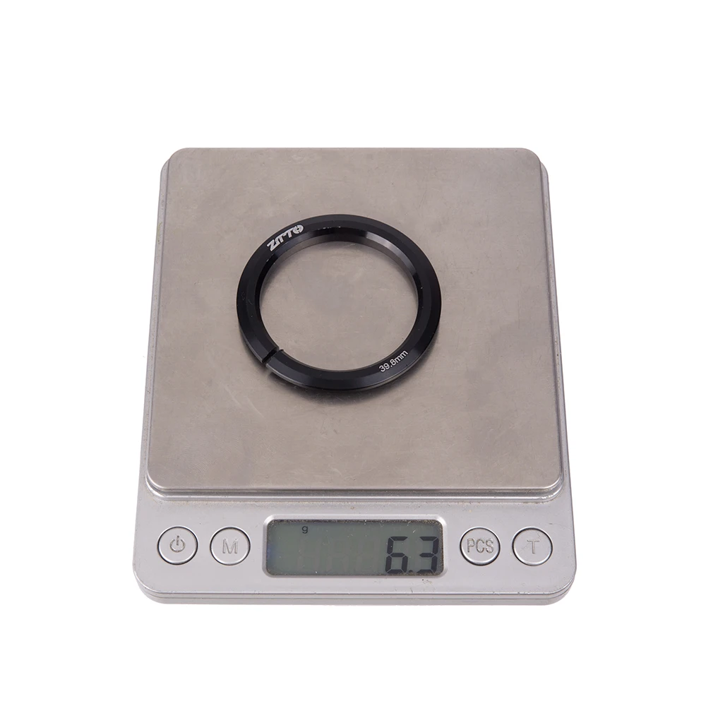 ZTTO Bicycle Headset Base Ring Aluminum Alloy 39.8mm 1 1/2" Tapered 28.6mm Straight Tube Bike Fork Open Crown Conversion Adapter bicycle headset