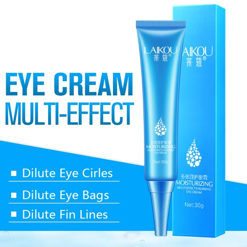 

NEW LAIKOU Hyaluron Moisturizing Eye Cream Anti-Wrinkle Remover Dark Circles Anti-Aging Effective Puffiness Remove Eye Skincare