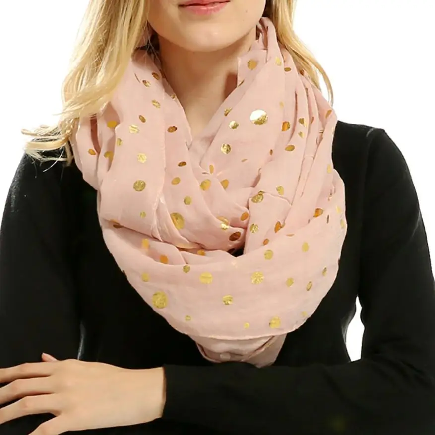 

Women Soft Warm Dot Print Neck Scarf Wrap Scarves and Shawls for girl lady 6.28
