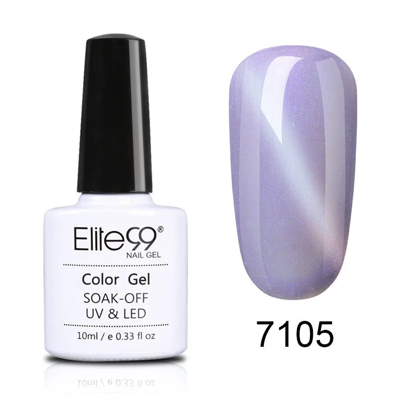 Elite99 10 мл нефритовый лак для ногтей с эффектом «кошачий глаз» вылеченный УФ-светодиодный Гель-лак жемчужного цвета Полупостоянный Магнитный Гель-лак - Цвет: 7105