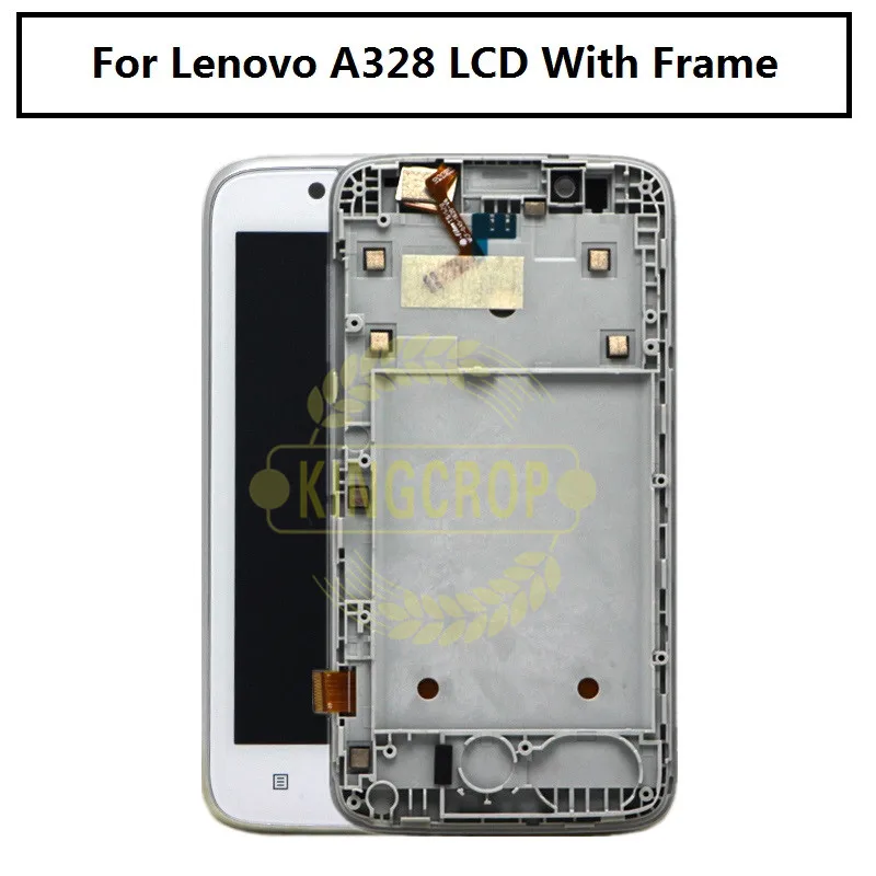 

100% Guarantee NEW LCD Display +Touch Panel Screen Digitizer Assembly with Frame For Lenovo A328 Phone Replacement Repair Parts