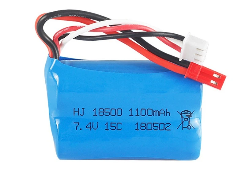 Для MJX T10 T11 T34 7,4 v 1100mAH 15c Lipo батарея для дистанционного управления вертолетом Li-po батарея 7,4 V 18500 игрушки зарядное устройство